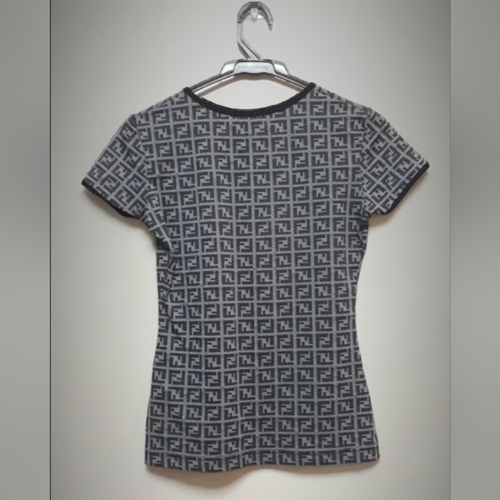 Fendi Zucca Black/Gray Shirt - Picture 4 of 12